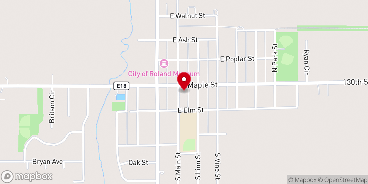 Map showing location of Salem Lutheran Church