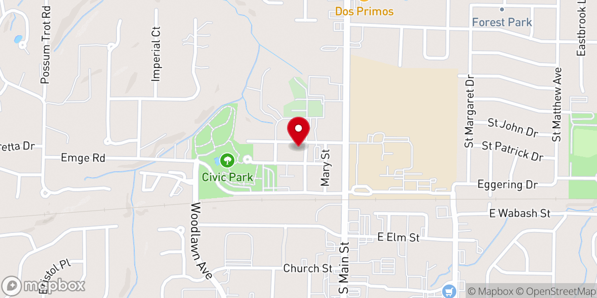 Map showing location of O'Fallon Knights of Columbus #2269
