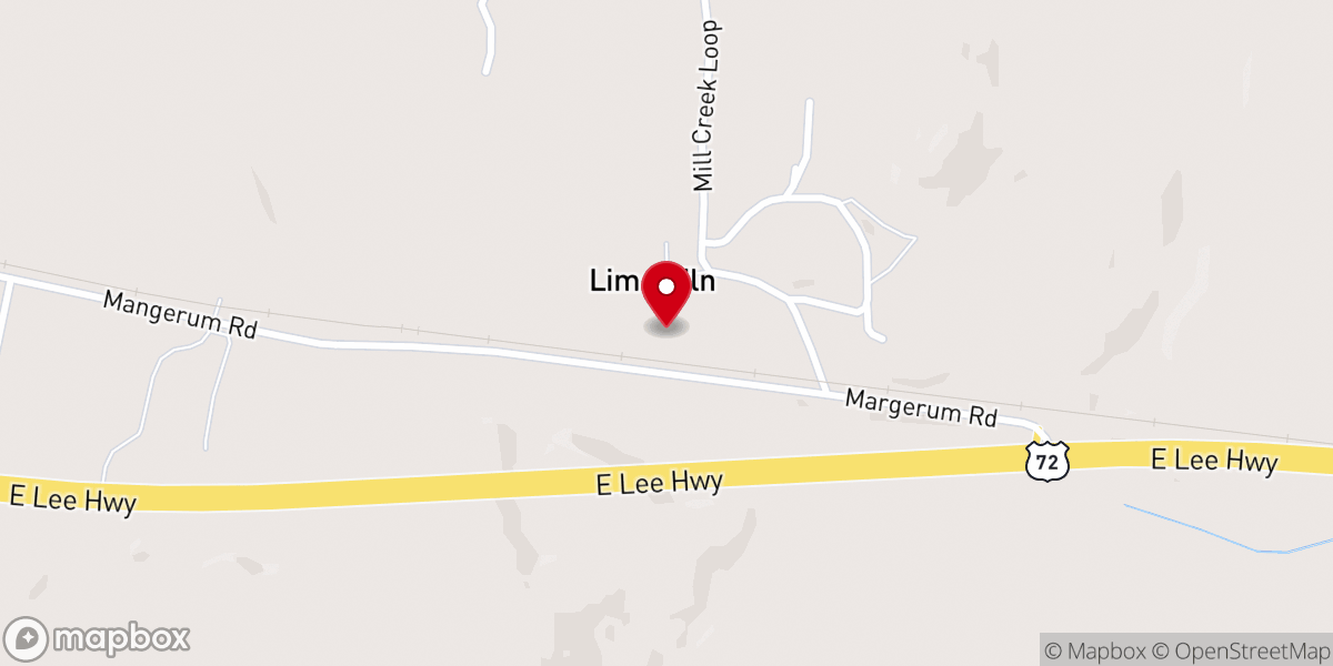 Map showing location of Mount Zion African Methodist Episcopal Church