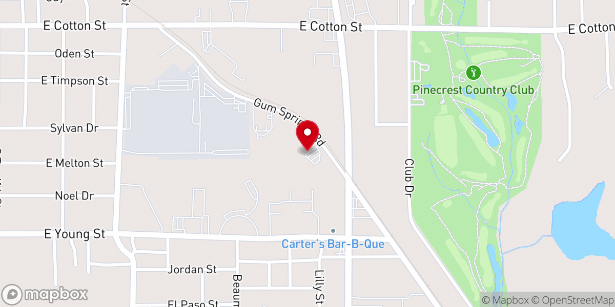 Map showing location of Friendship Baptist Church