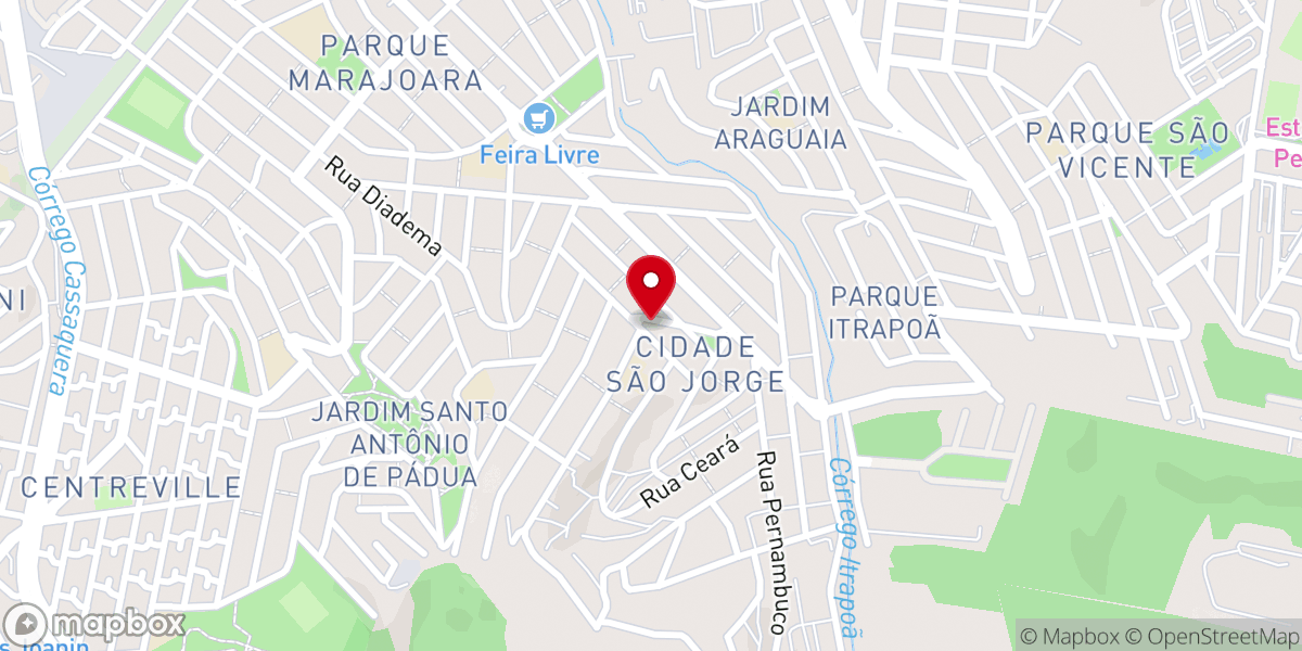 Map showing location of Paróquia São Jorge