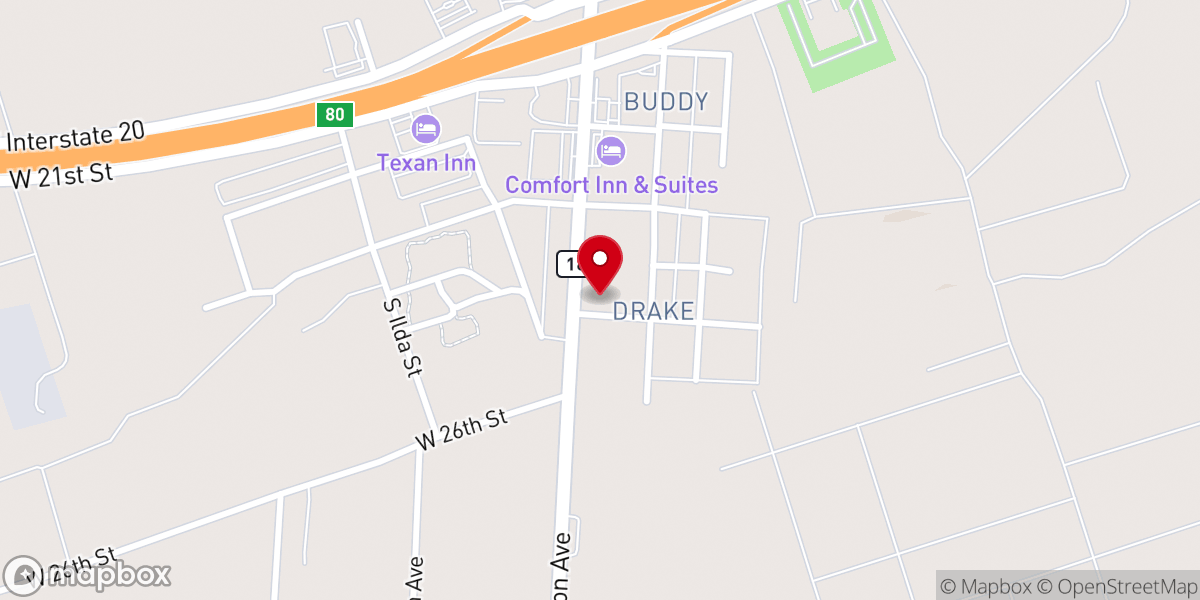Map showing location of Cornerstone Pentecostal Church