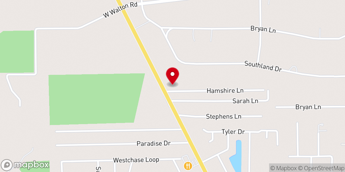 Map showing location of Calvary Temple