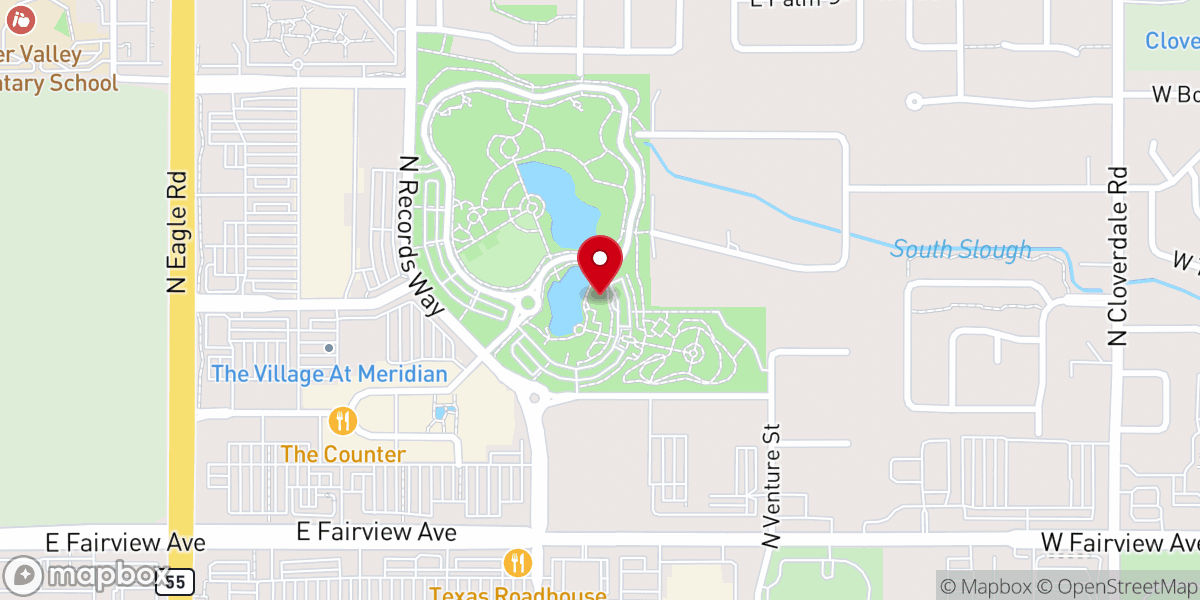 Map showing location of Christ the King Anglican church