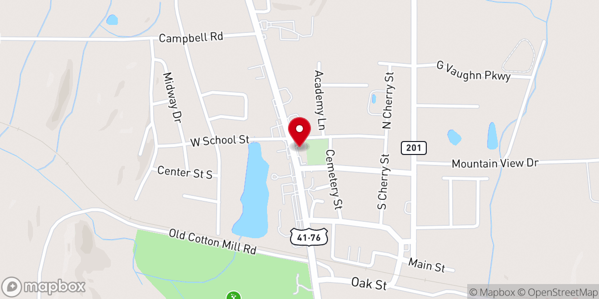 Map showing location of Battlefield Praise & Worship