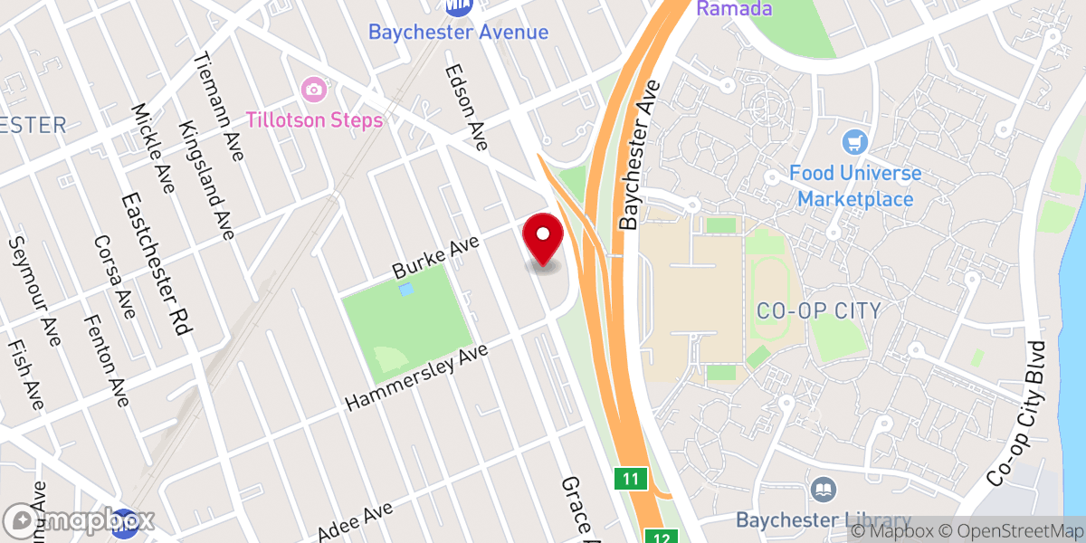 Map showing location of Woods Memorial AME Zion Church