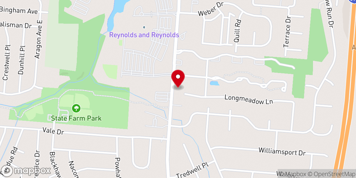 Map showing location of Patterson Park Church