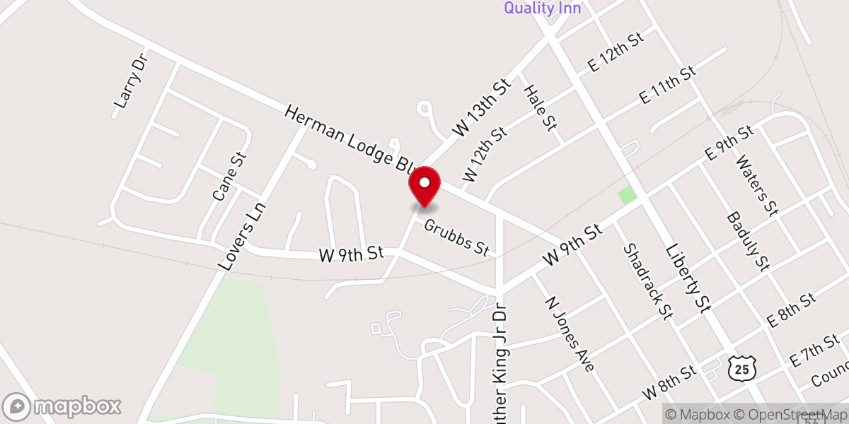 Map showing location of Lord Our Righteous Church