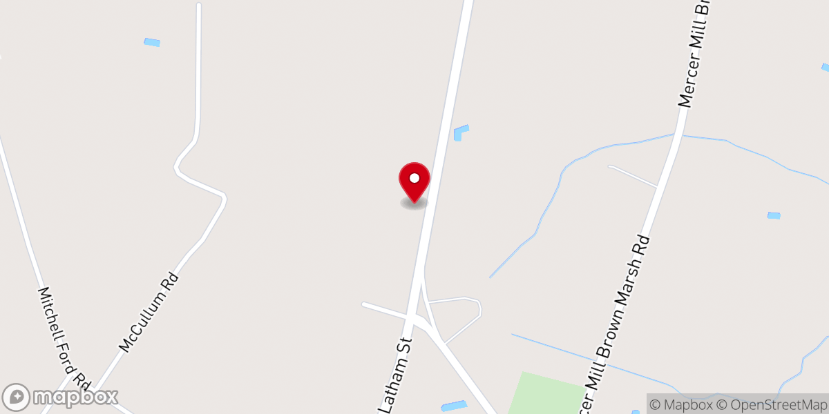 Map showing location of Clarkton United Methodist Church