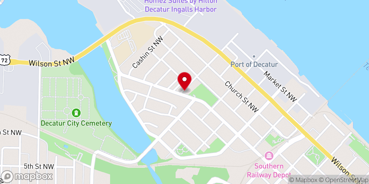 Map showing location of Saint Pauls Spiritual Church