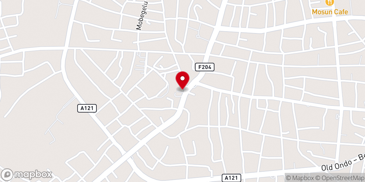 Map showing location of First African Church Mission St Peter's Cathedral