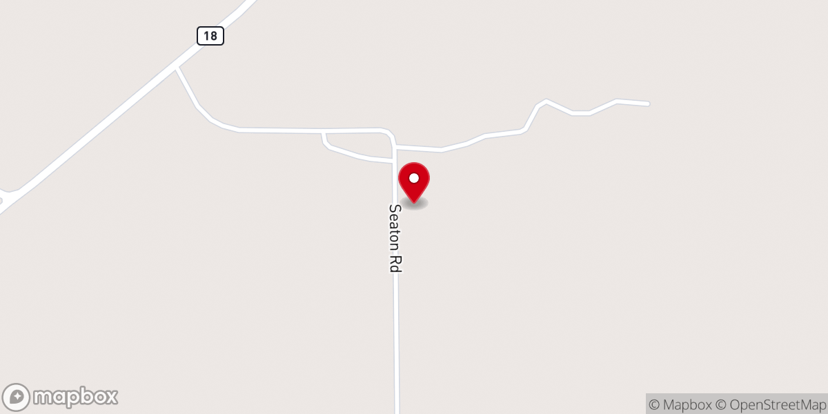 Map showing location of Hamilton Grove Church