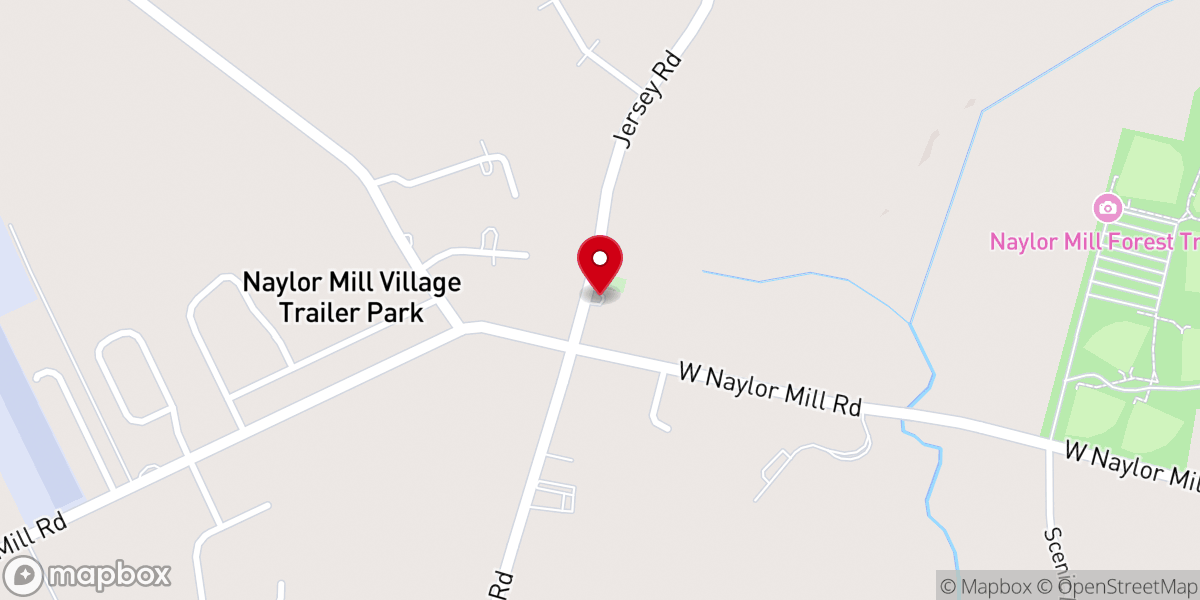 Map showing location of Charity United Methodist Church