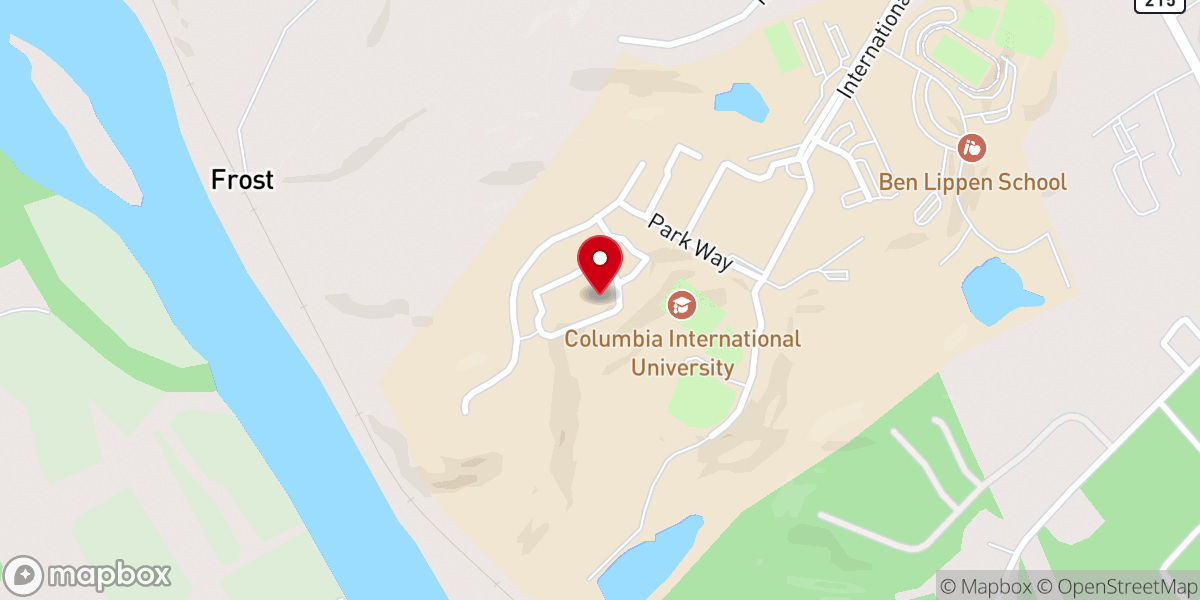 Map showing location of Intercultural Organization of Compa Ssion Ministries