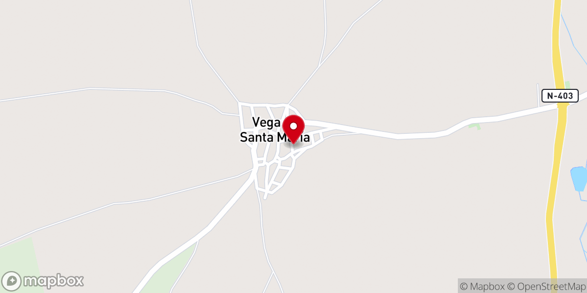 Map showing location of Abadía del Marqués de Avila