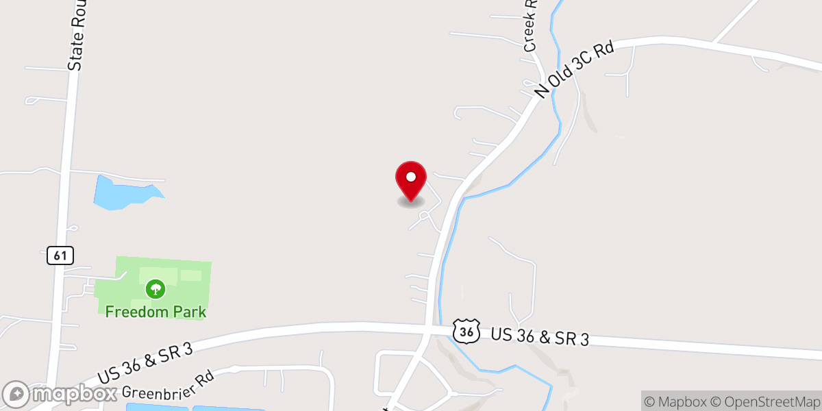 Map showing location of The Bridge Church of Sunbury