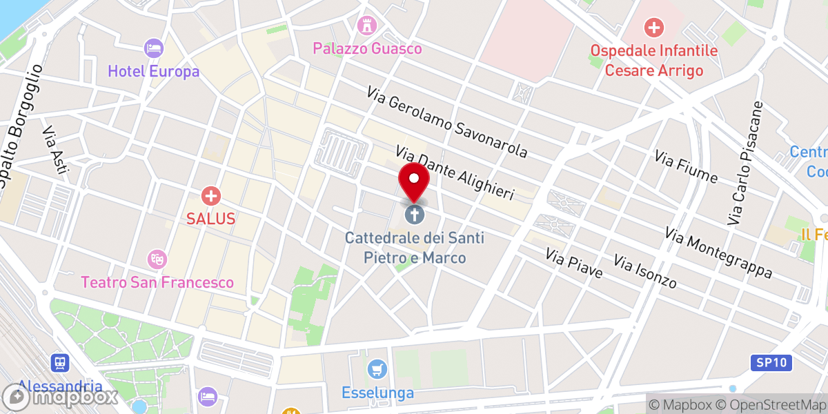 Map showing location of Cattedrale dei Santi Pietro e Marco