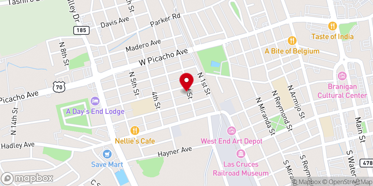 Map showing location of Iglesia De Cristo
