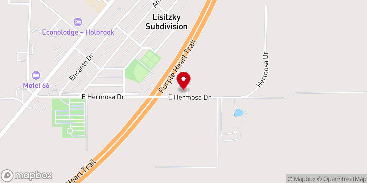 Map showing location of Peace Lutheran Church