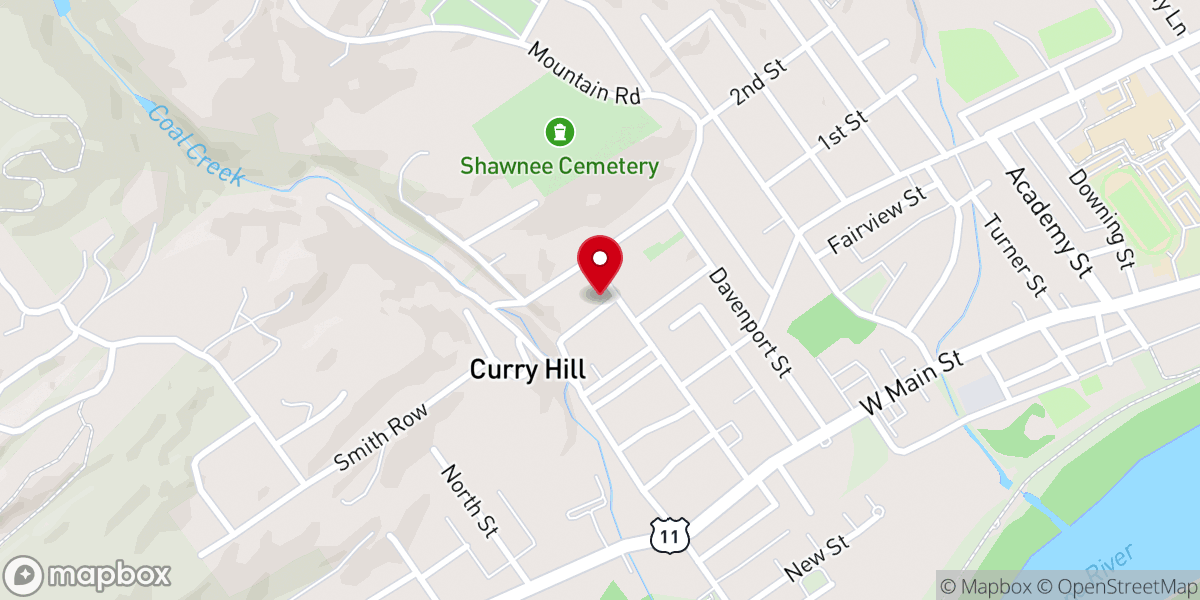 Map showing location of Franklin Street Primitive Methodist Church