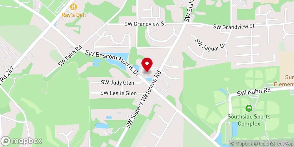 Map showing location of City Church - Lake City