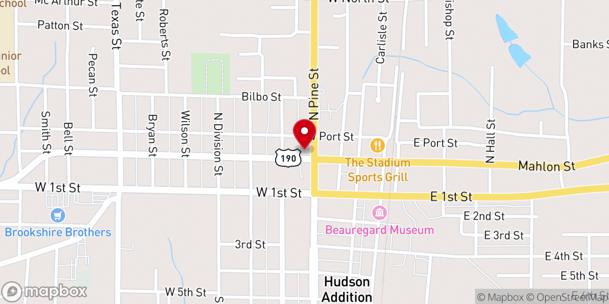 Map showing location of First United Methodist Church