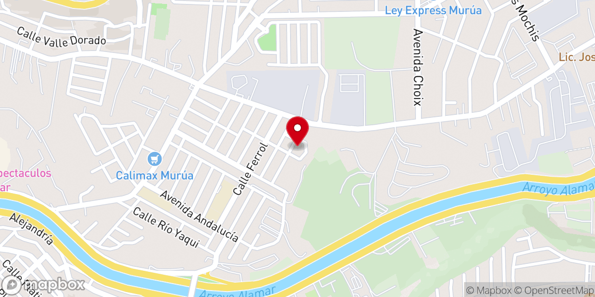 Map showing location of Parroquia de la Sagrada Familia