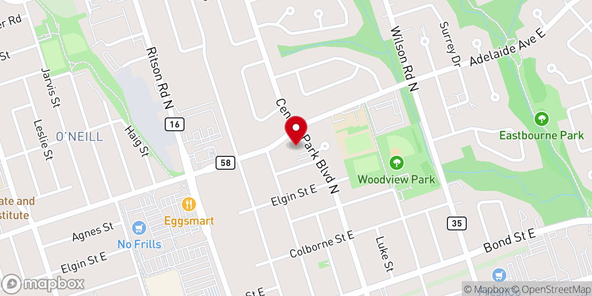 Map showing location of Zion Christian Reformed Church