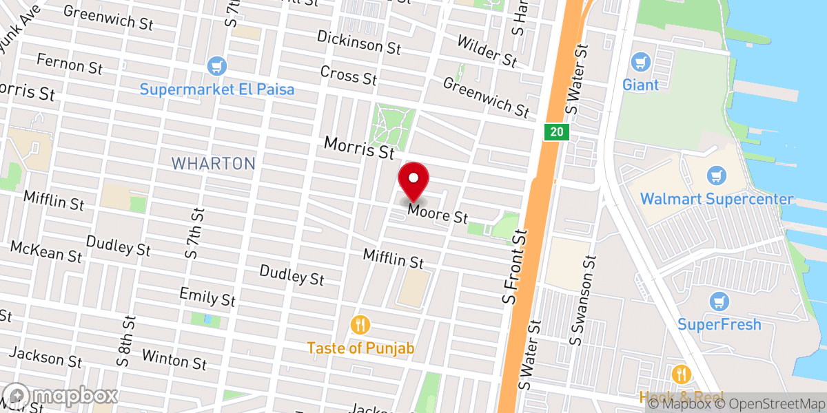 Map showing location of Christ Church
