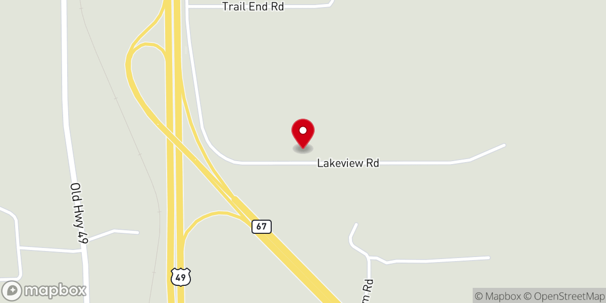 Map showing location of Obtaining Inward Light Ministries