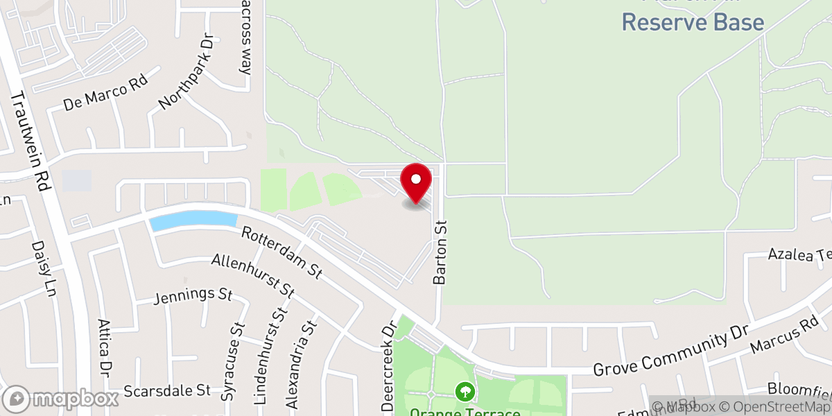 Map showing location of The Grove Community Church