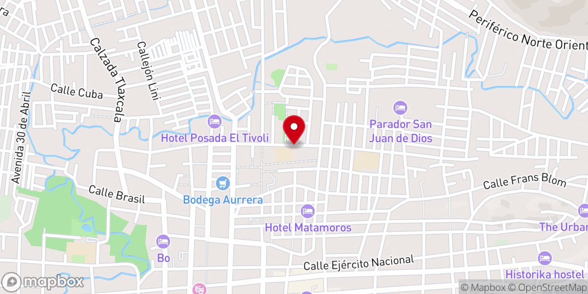 Map showing location of San Judas Tadeo