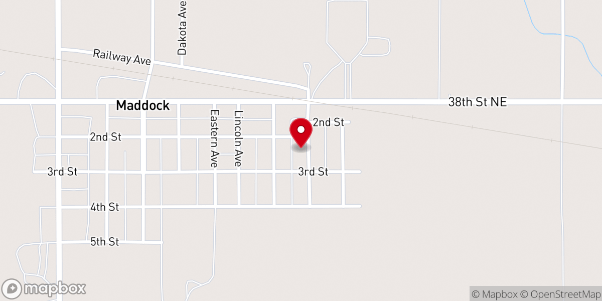 Map showing location of St. William's Catholic Church