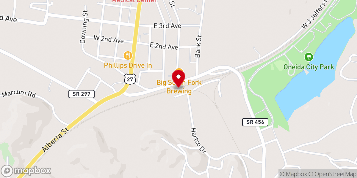 Map showing location of Bridge Ministries