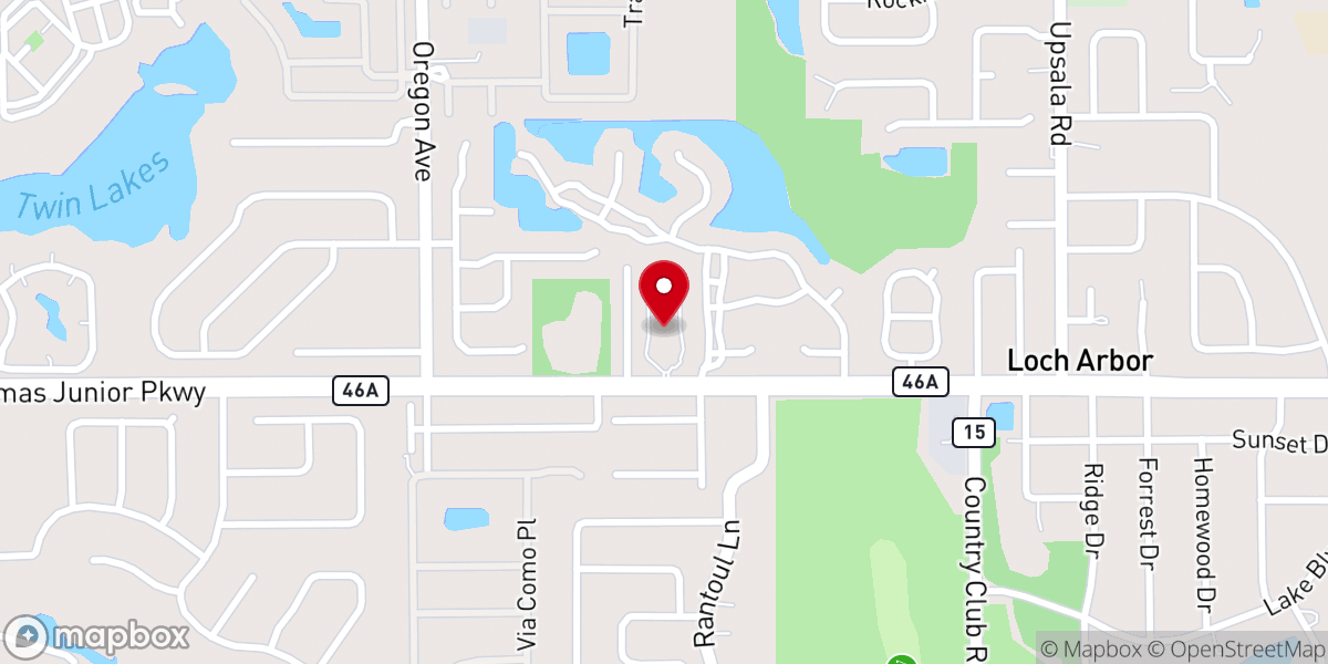Map showing location of Westview Baptist Church