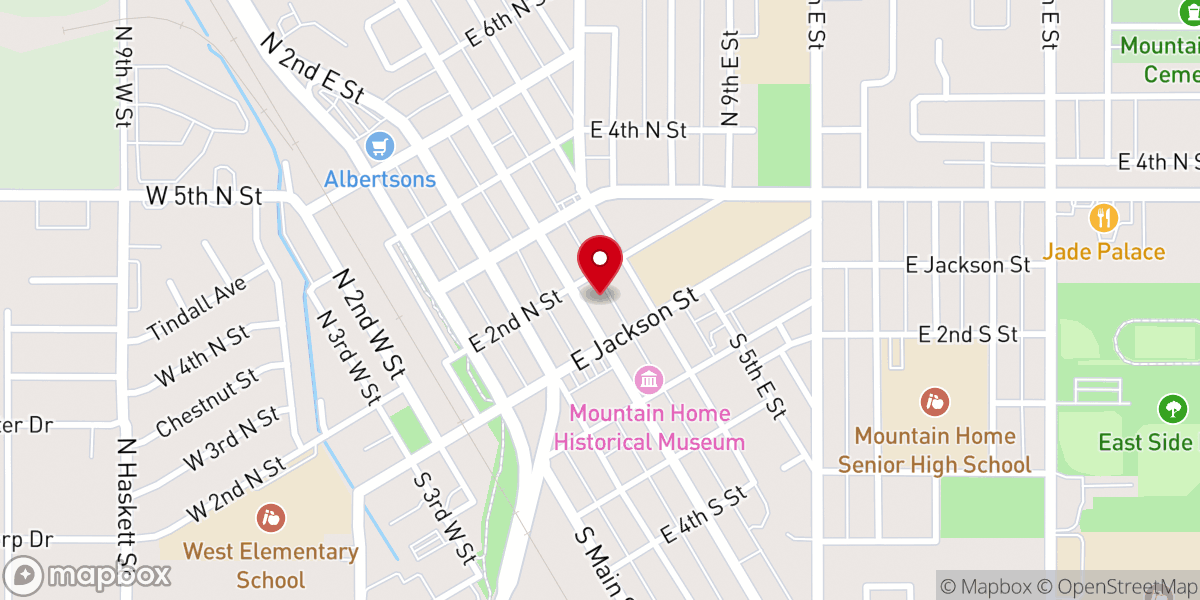 Map showing location of Our Lady of Good Counsel Catholic Church