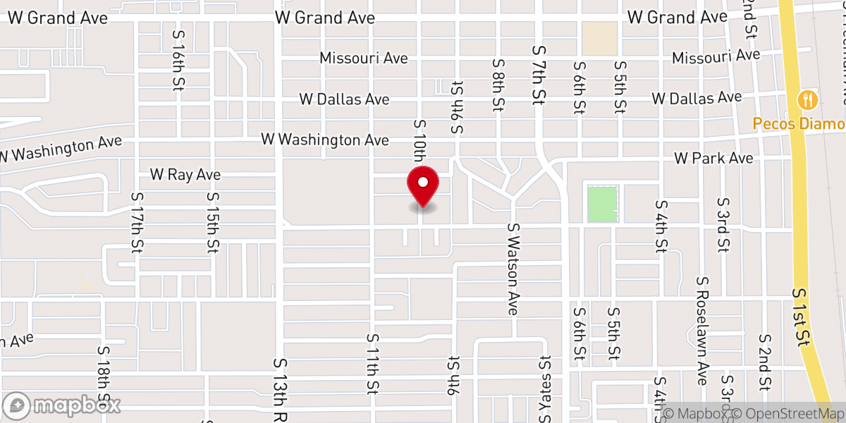 Map showing location of St Paul's Episcopal Church