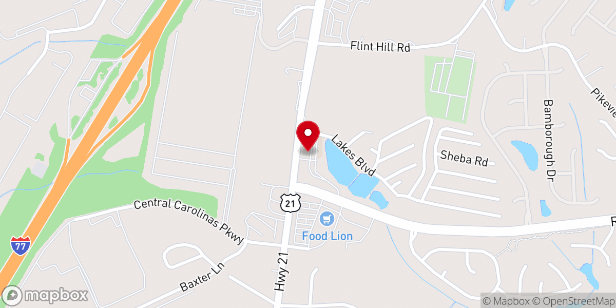 Map showing location of Harvest Light Ministries
