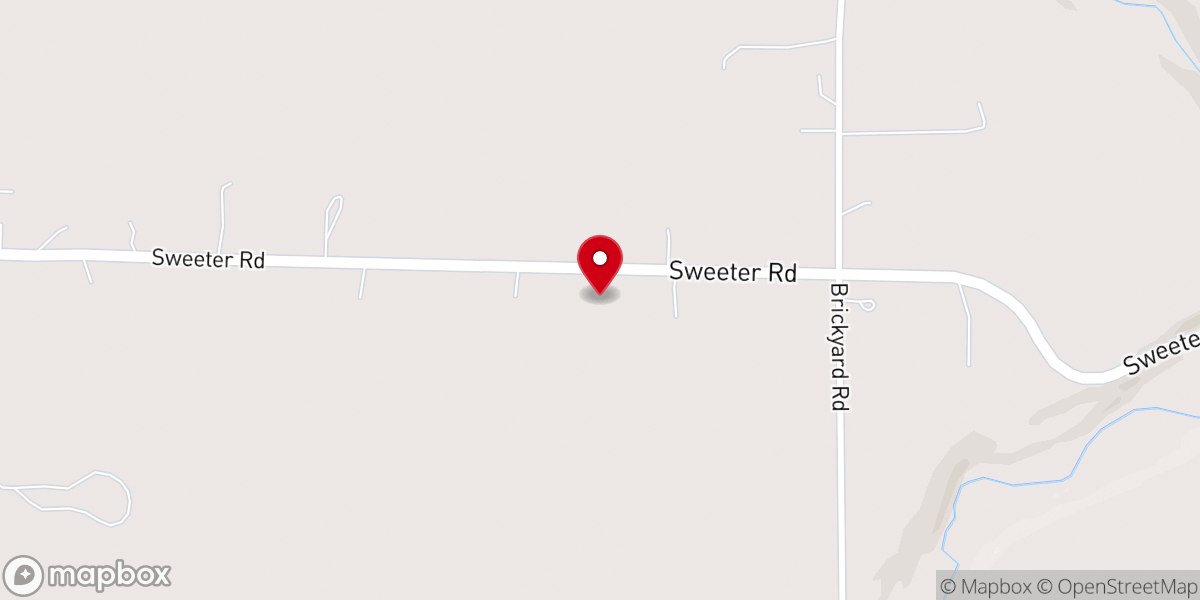 Map showing location of Cedar Creek Alliance Chapel