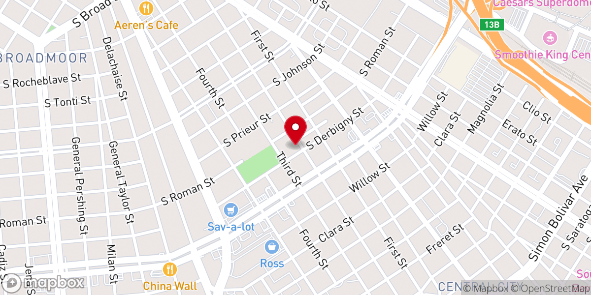 Map showing location of Greater Bethlehem Baptist Church