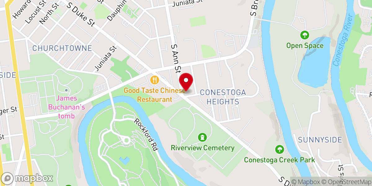Map showing location of Faith Tabernacle Church of God in Christ