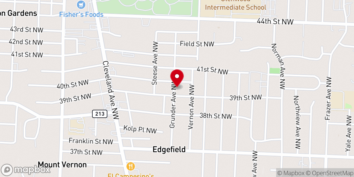 Map showing location of City Church Canton Inc