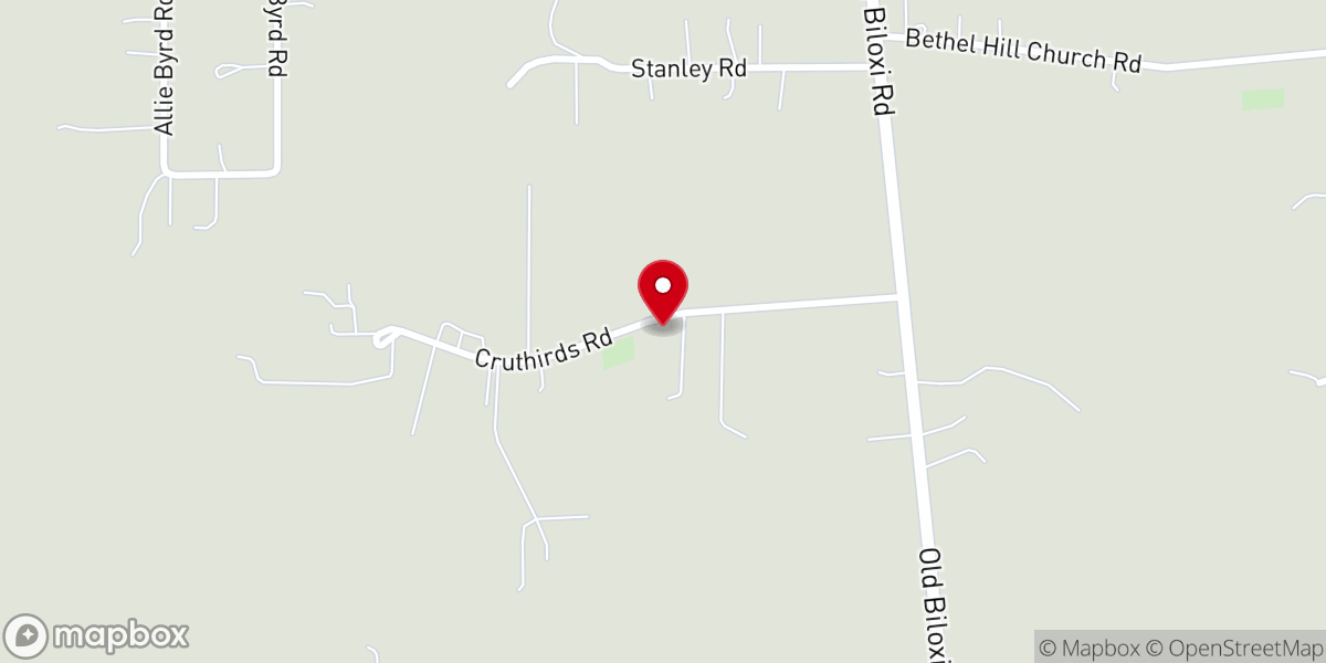 Map showing location of House of Prayer Tabernacle Church