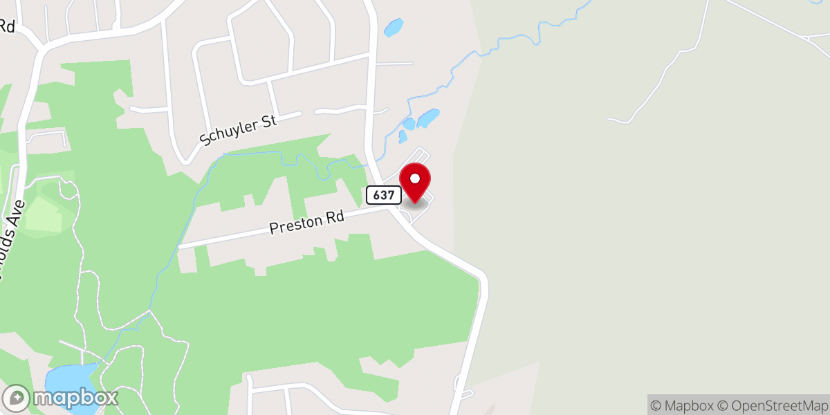 Map showing location of Parsippany United Methodist Church