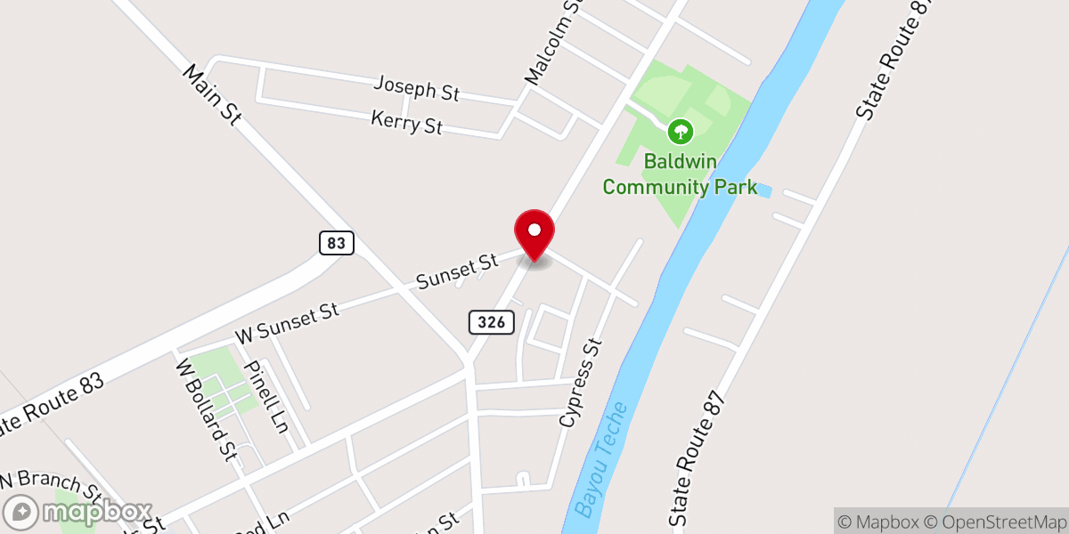 Map showing location of God's Empire Gospel Church
