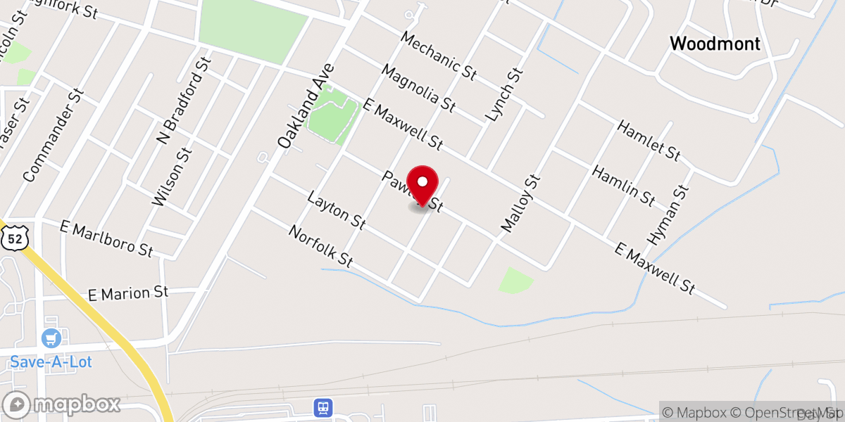 Map showing location of St Matthews Southern Church-Jesus