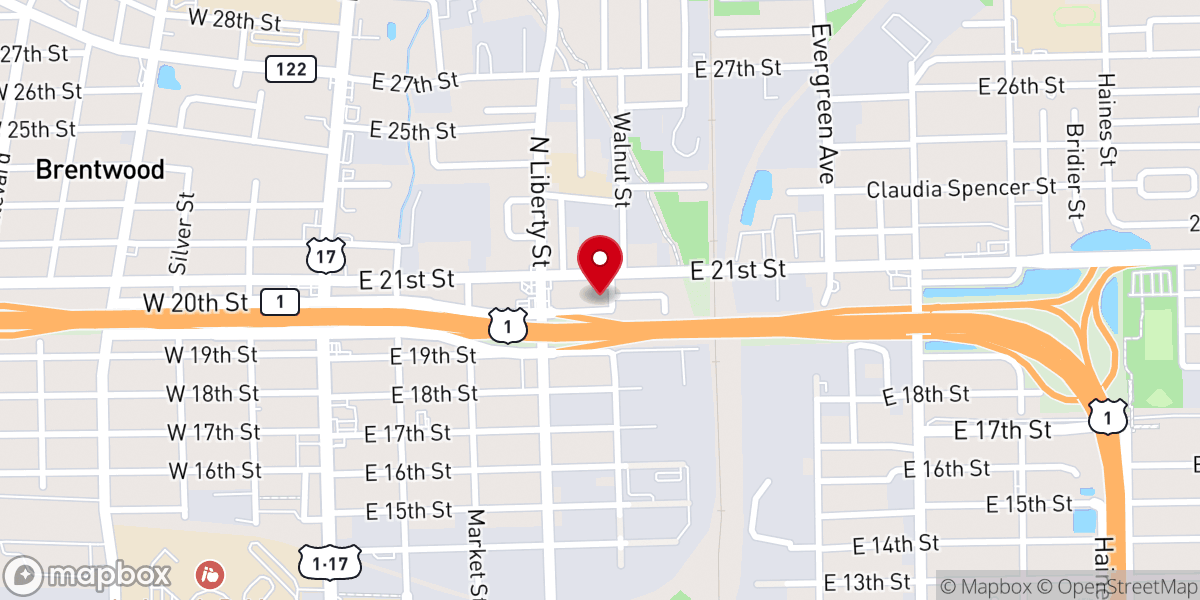 Map showing location of Freedom Christian Community Church