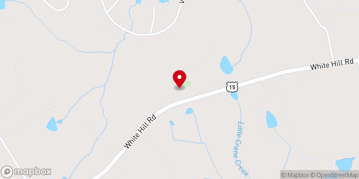 Map showing location of Ephesus Baptist Church