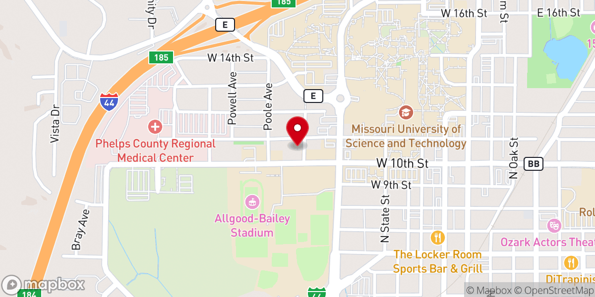 Map showing location of Immanuel Lutheran Church