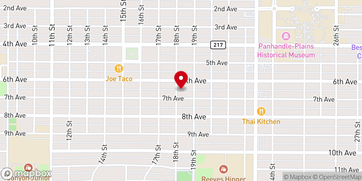 Map showing location of Canyon Country Free Will Baptistchurch